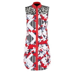 Peter Pilotto for Target Shirt Dress Button Front Sleeveless Size Small
